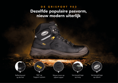 Grisport Safety 903 L | 803 L 33148 S3 Zwart (MAARTAANBIEDING)