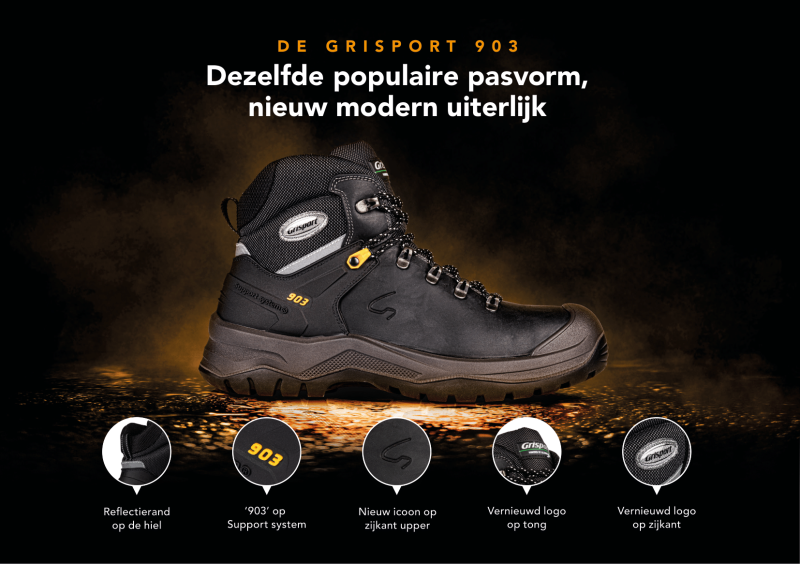 Grisport Safety 903 L | 803 L 33148 S3 Zwart (MAARTAANBIEDING) - Afbeelding 5